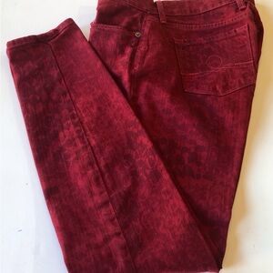 Lucky Brand “Legend Sofia”Women’s  Distressed Jeans Cherry Red Size 28 Pre-owned